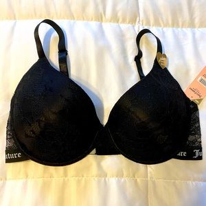Black lace Juicy Couture bra